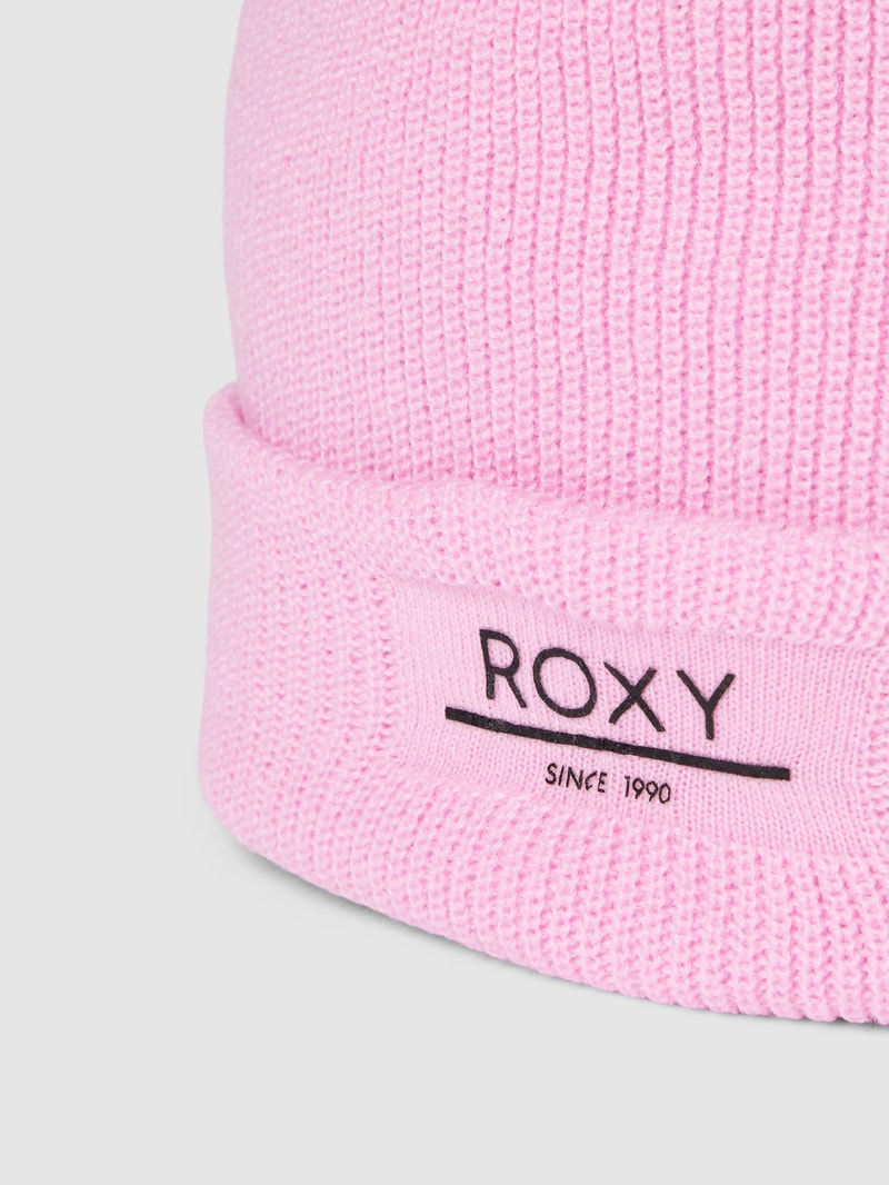 Beanie mit Label-Patch Modell 'FOLKER' in rosa