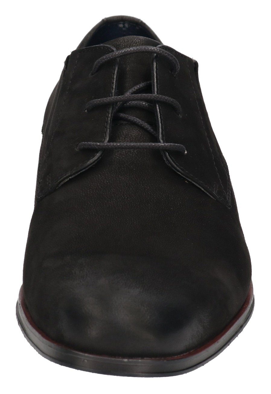 bugatti Schnürschuh mit seitlichem Logoschriftzug