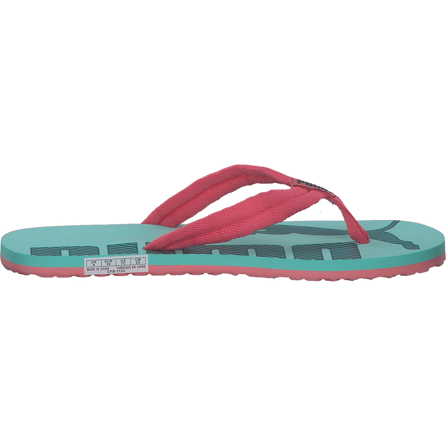 Puma Epic Flip v2 Jr. 360288 W, Zehentrenner, Kinder, Loveable-Green Lagoon-Mint