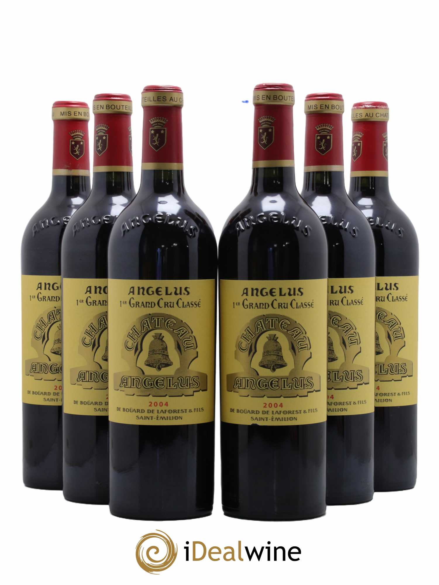 Château Angélus 1er Grand Cru Classé A  2004 - Lot de 6 Bouteilles