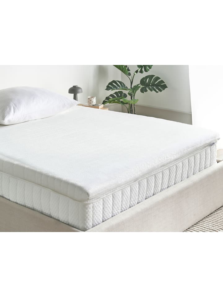 Beliani Topper DAZZEL in Weiß - (W) 140 x (H) 6 x (L) 200 cm günstig kaufen onesize