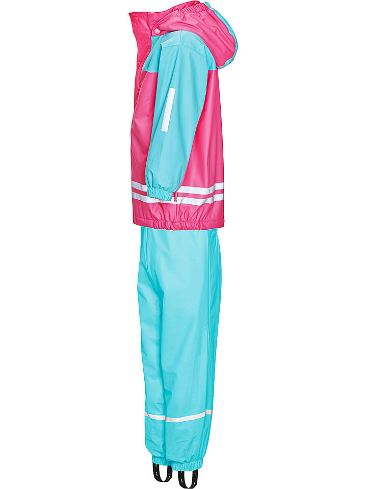Playshoes 2tlg. Regenoutfit in Hellblau/ Pink günstig kaufen