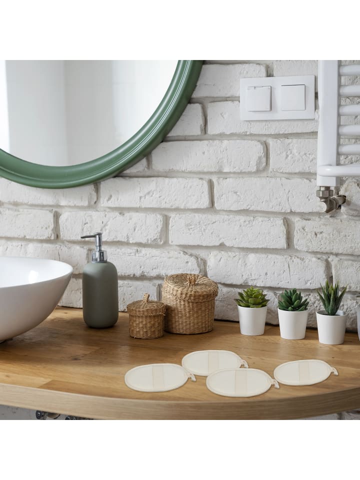 relaxdays 4 x Luffaschwamm in Natur günstig kaufen onesize