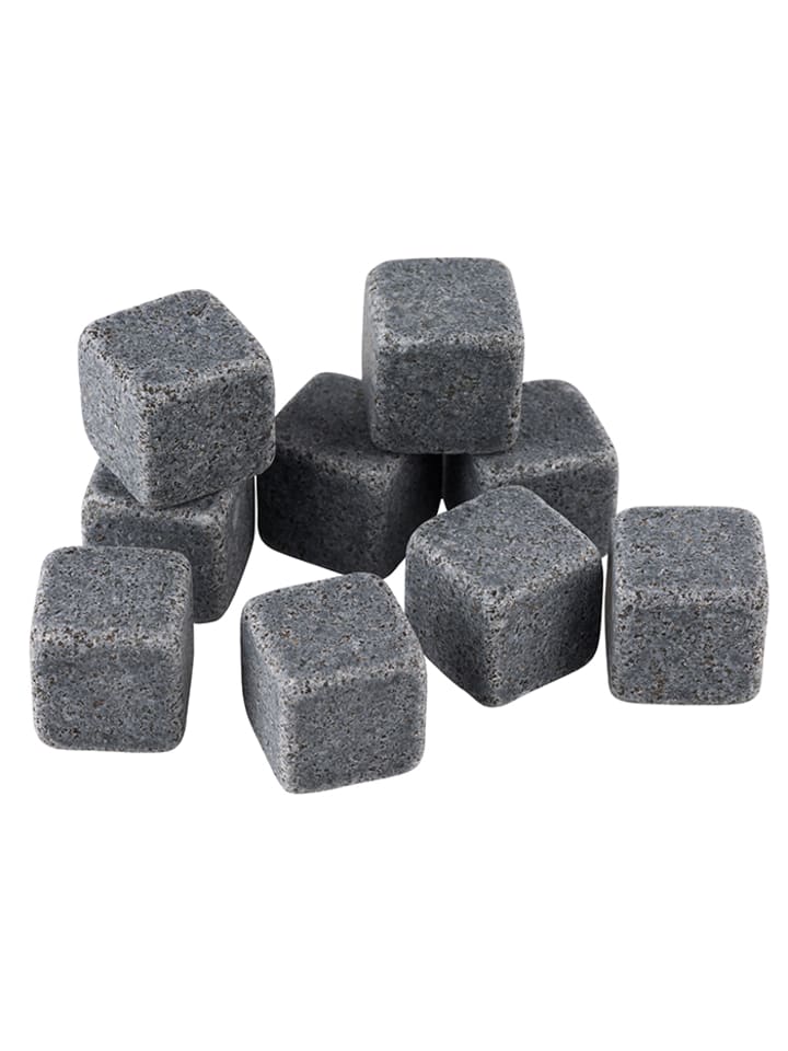Buddy's Bar Whiskeysteine 10 tlg. Set in Grau, Maße: 8x8x3,5 cm günstig kaufen onesize