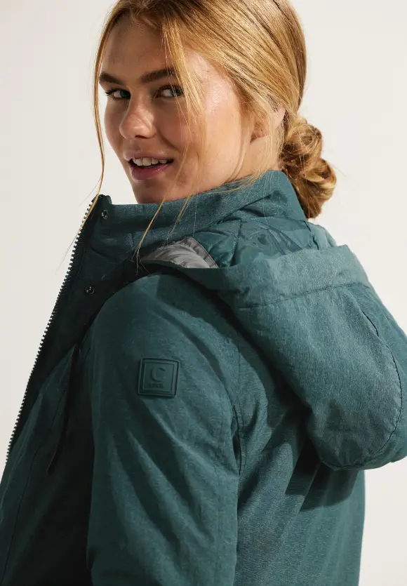 CECIL Mantel in Melange Optik