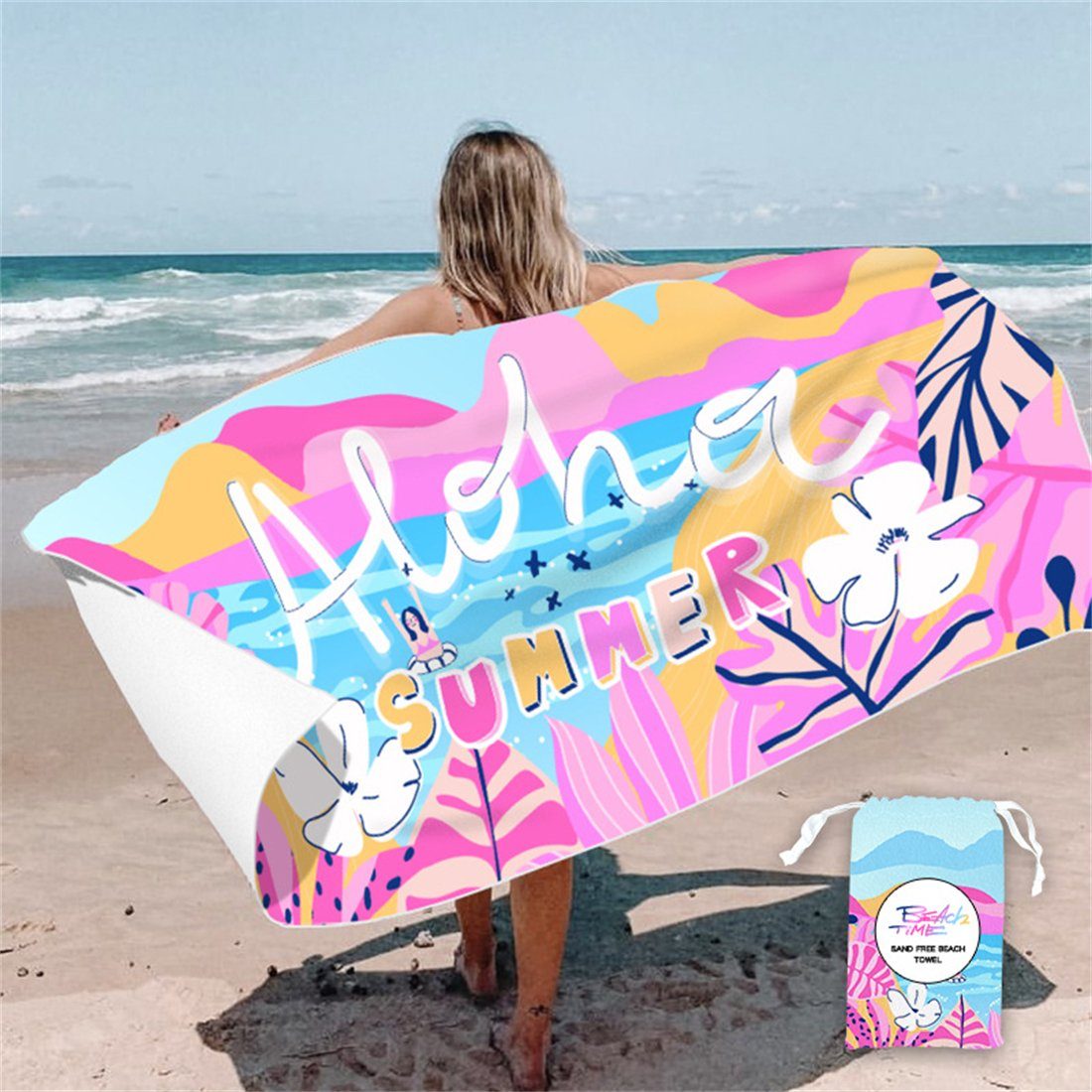 YOOdy~ Strandtücher Strandtuch,strandhandtuch (1-St), 80 x 160 cm,schnell trocknet