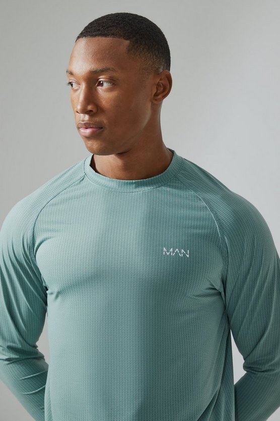 Man Active Slim-Fit Mesh-Oberteil