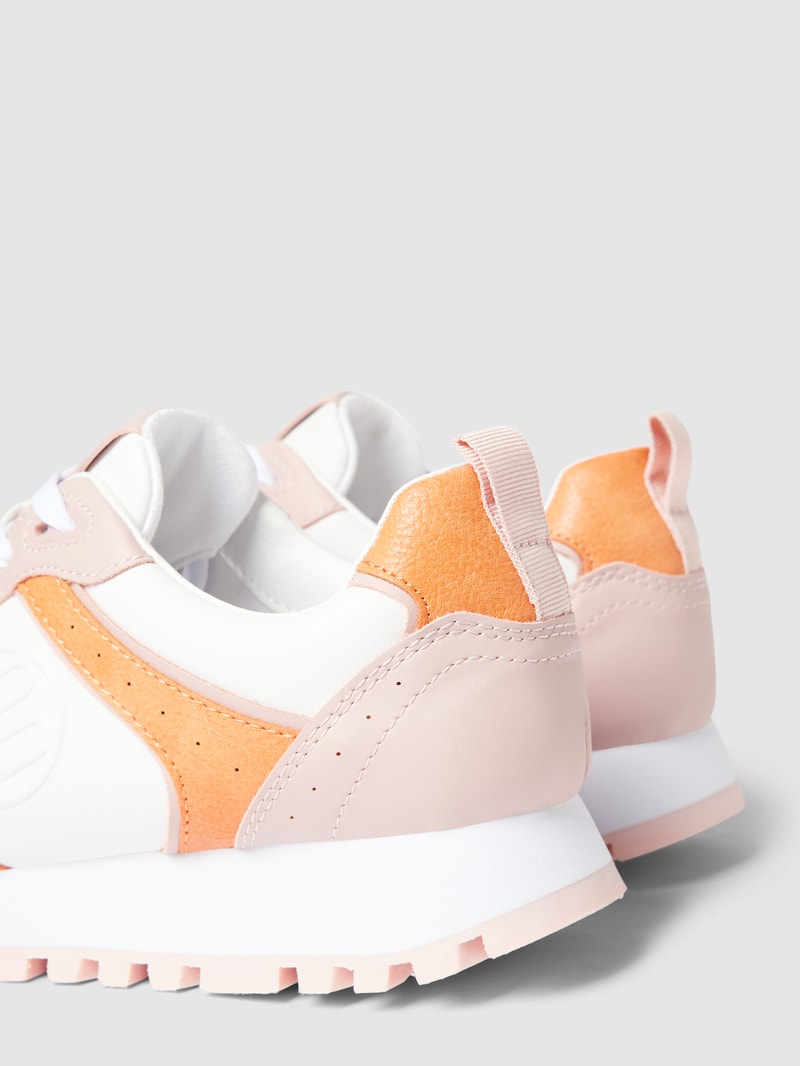 Sneaker mit Label-Details Modell 'Siena' in weiß