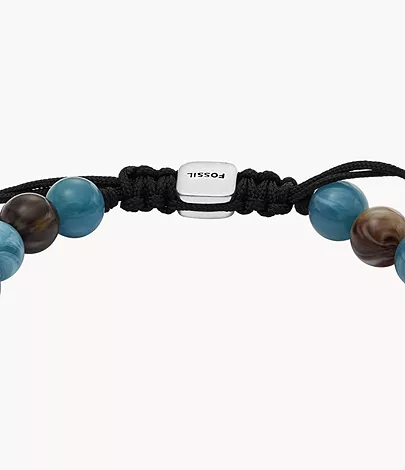 Fossil Armband All Stacked Up Beads Acryl blau braun
