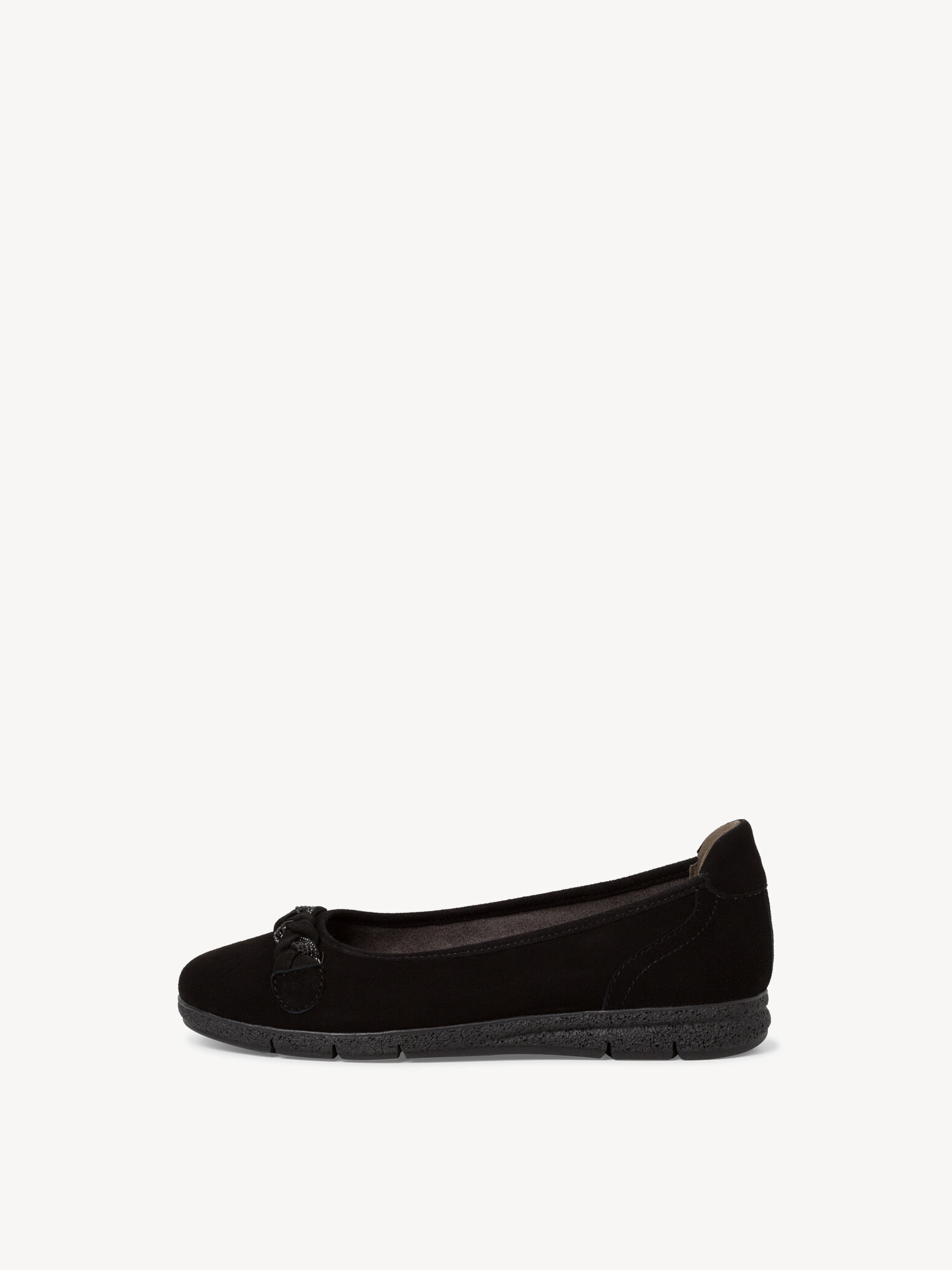 Ballerine en cuir - noir