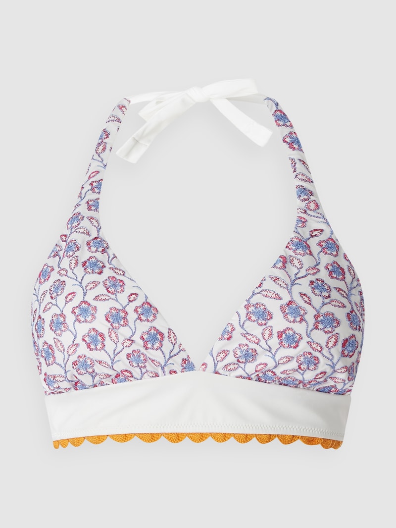 Bikini-Oberteil in Triangel-Form in offwhite