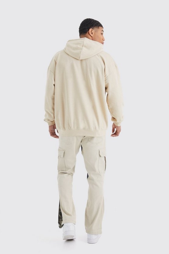 Camouflage Schlaghose mit geradem Bein