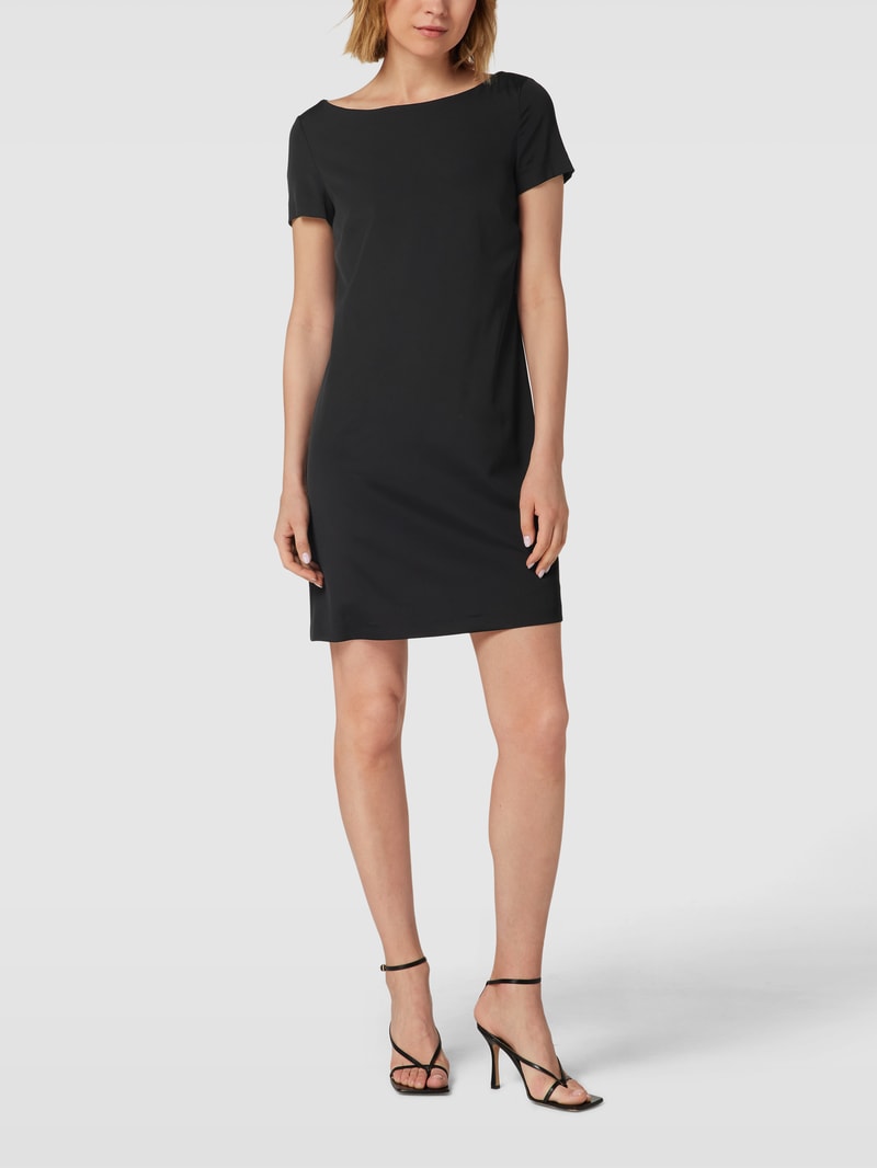 Minikleid mit Reißverschluss in schwarz