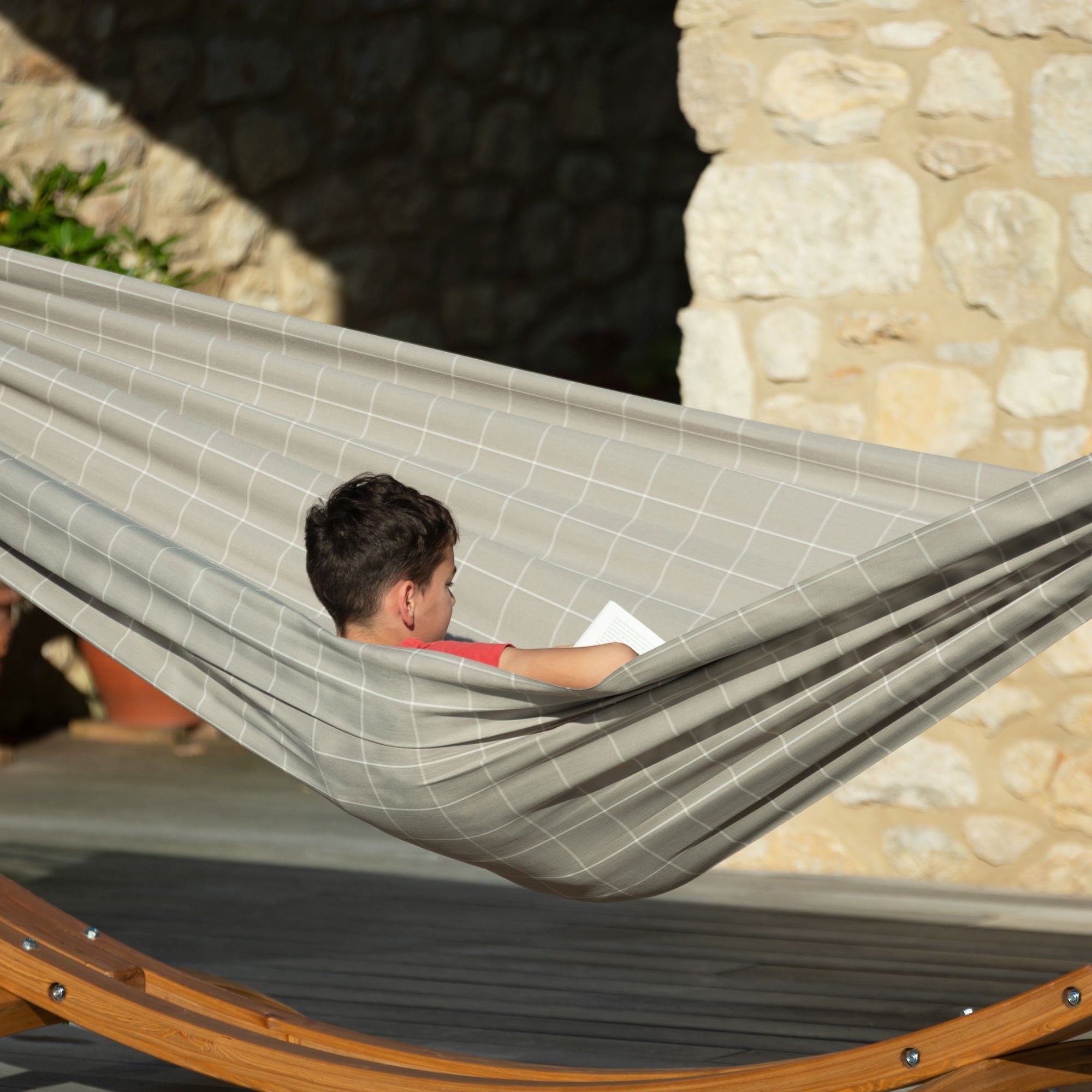La Siesta Hängematte Brisa Almond - Klassische Doppel-Hängematte Outdoor- LA SIESTA, Hochwertige Qualität