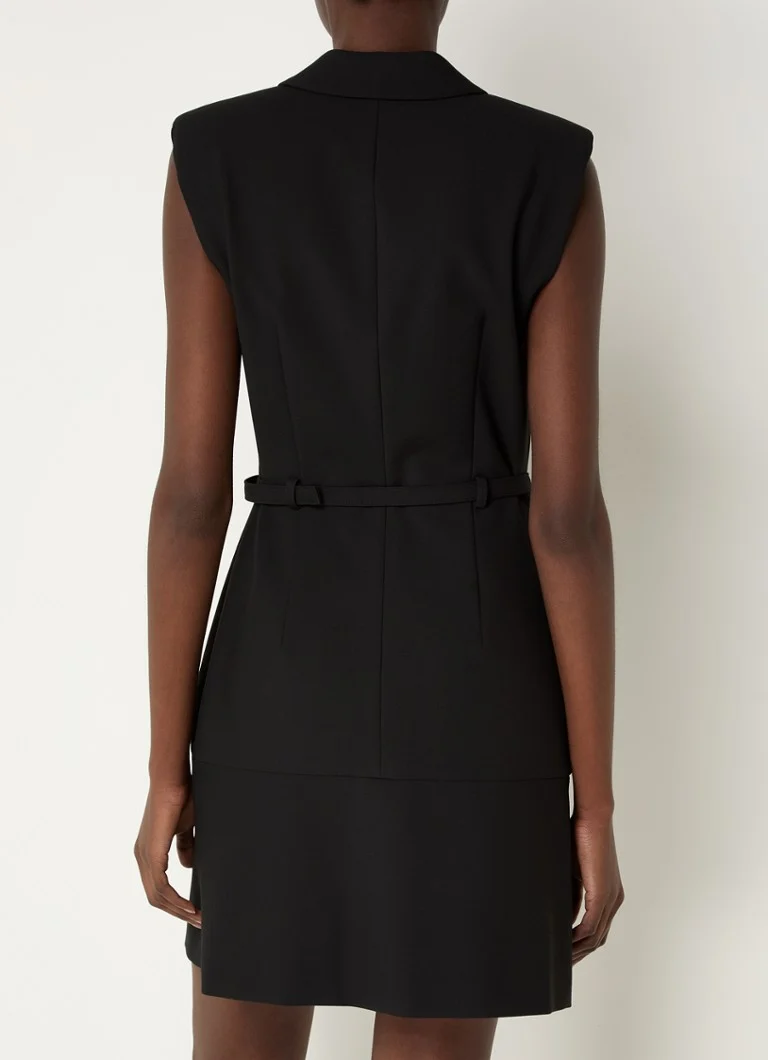 Vestido blazer corto Kamilan de HUGO BOSS con cinturón y hombreras