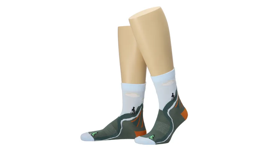 MOVE UP Unisex Socke Sport hellblau