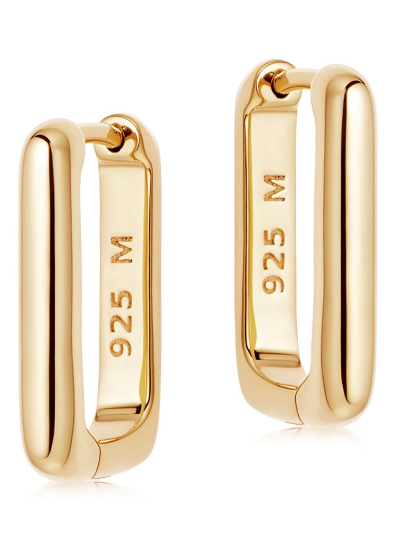 Orecchini ovali Missoma Pave placcati in oro