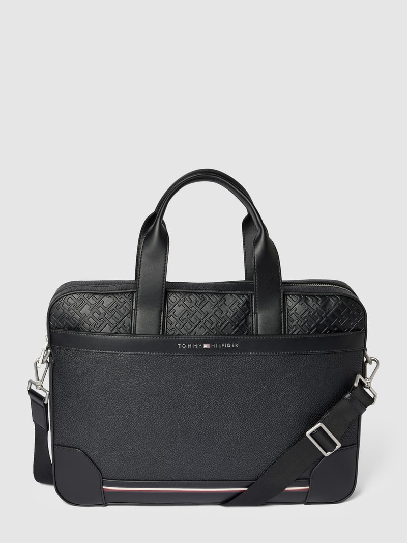 Laptoptasche mit abnehmbarem Riemen Modell 'CENTRAL' in schwarz