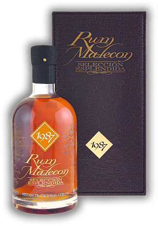 Malecon Seleccion Esplendida 1987 Malecon Seleccion Esplendida 1987 Edler Jahrgangs-Rum. Komplex und würzig-fruchtig. Jahrgang 1987 - 0,7	 Liter - Vol 40%