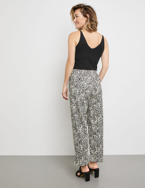 Schlupfhose Easy Fit mit Leinenanteil