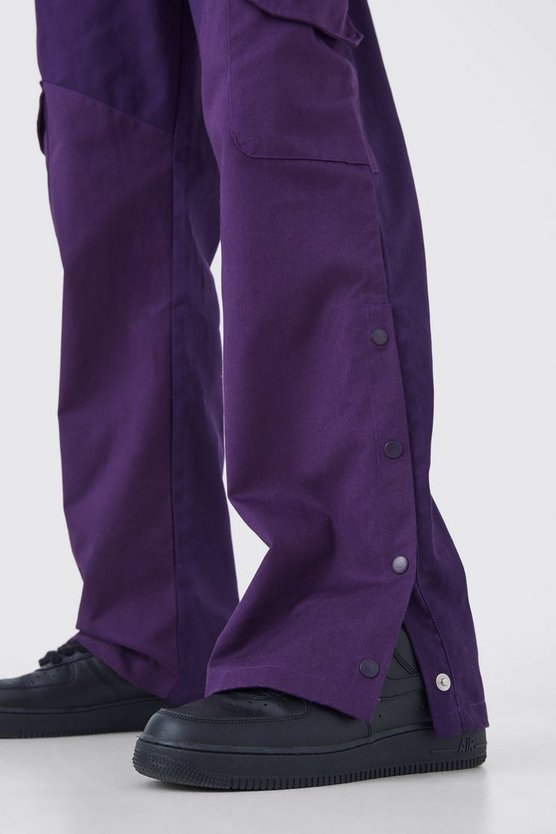 Tall Slim-Fit Colorblock Cargohose mit Lasche