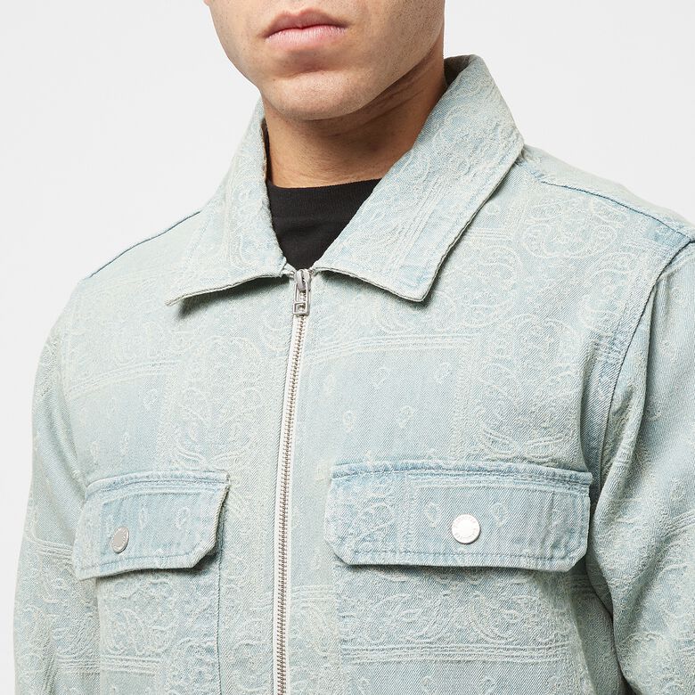 Pleasures Merit Denim Work Jacket light blue