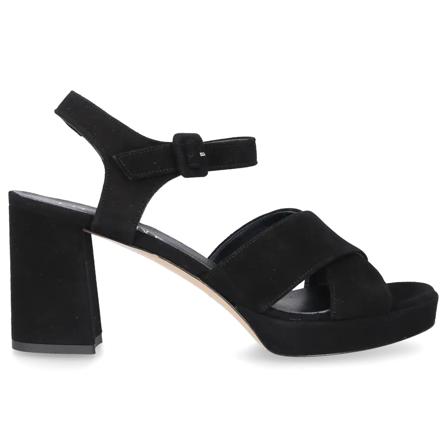 EN AVANT - Sandalen LUXE Veloursleder - schwarz