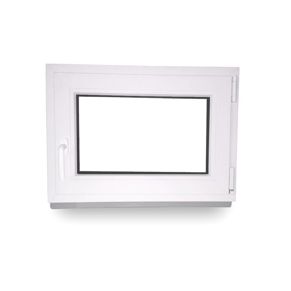 JeCo Fenster Ecoline Kunststofffenster 2-fach Verglasung, weiß, BxH: 500X850 mm, DIN Rechts