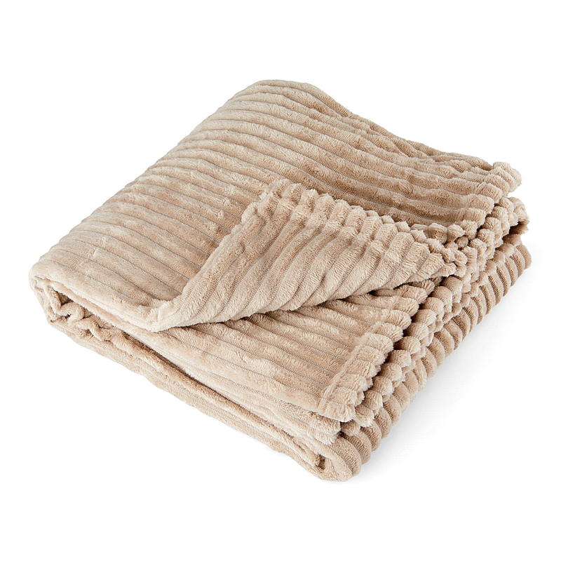 Home Pledd 150 x 200 cm flanellfleece sand