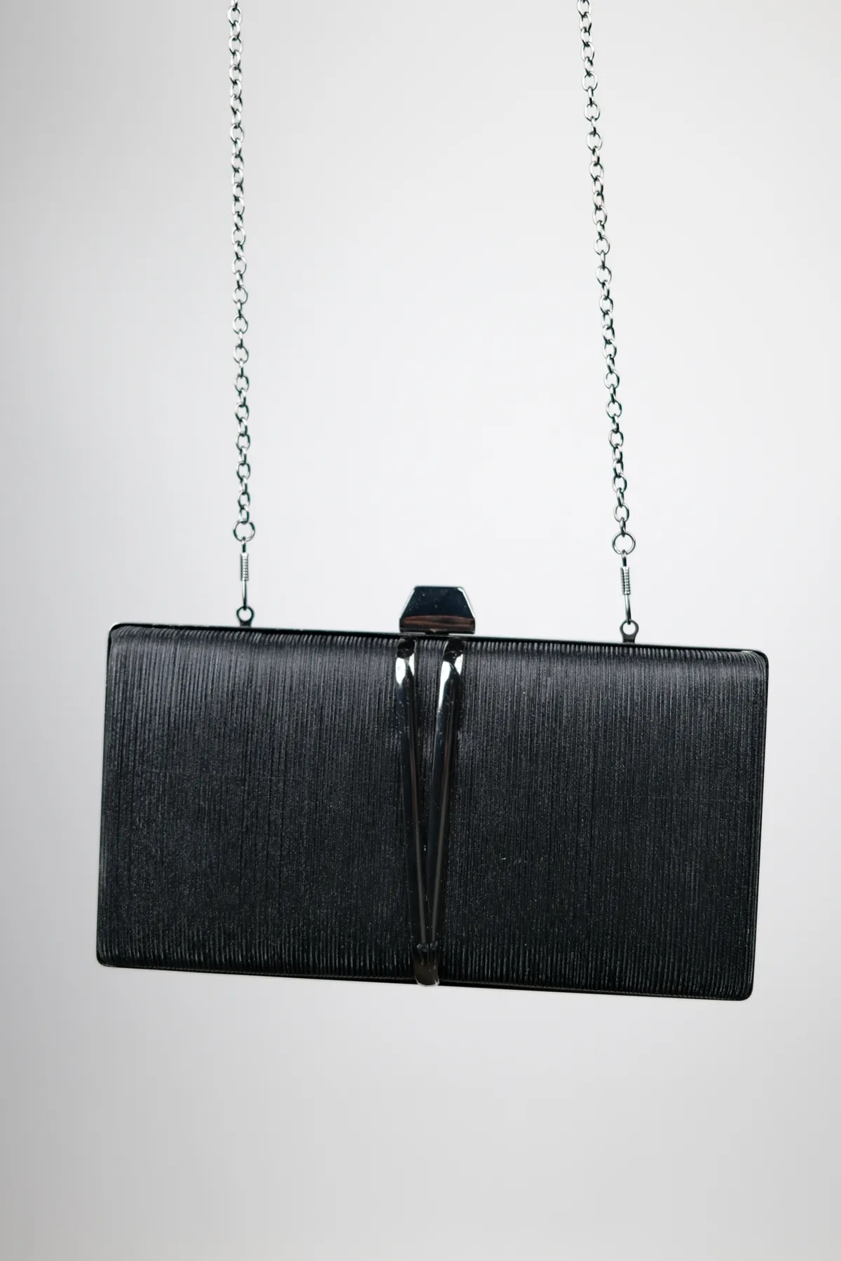 LuviShoes  721 Black Laser Damen-Abendkleidtasche