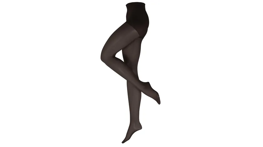 NUR Die Damen Feinstrumpfhose OHNE BUND 20 Den schwarz