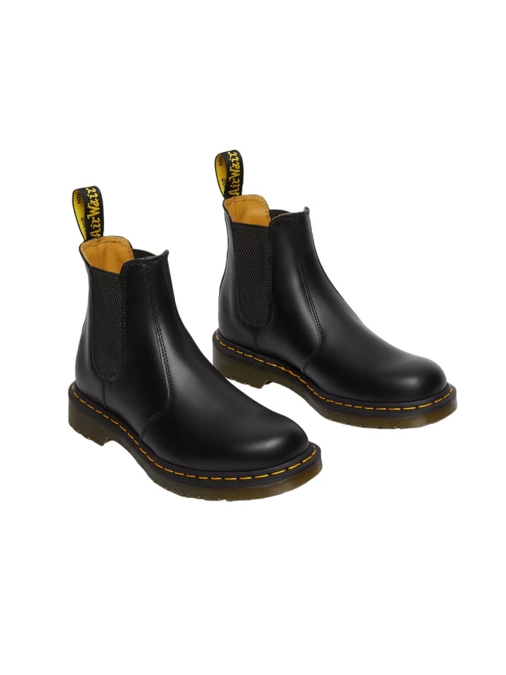 Dr. Martens Chelsea Boots in Schwarz/Gelb günstig kaufen