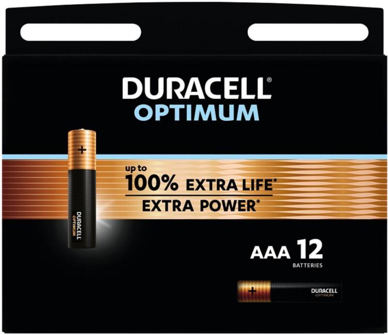 Duracell Batterien Optimum AAA 12 Stück