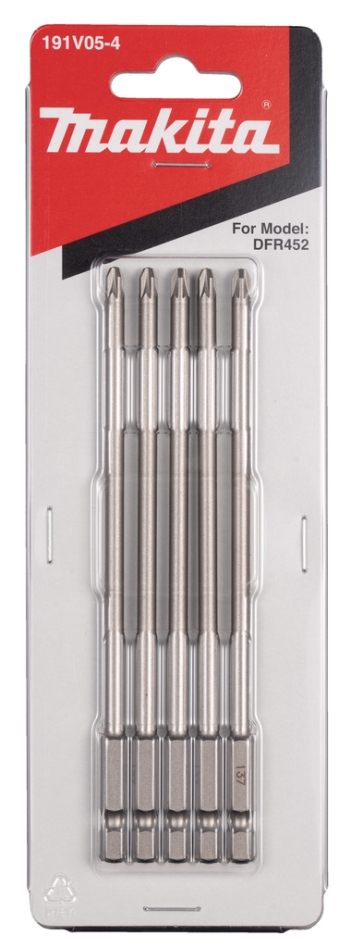 Makita Accessories 191V05-4 Screw bit PZ2 4.5x137mm DFR452