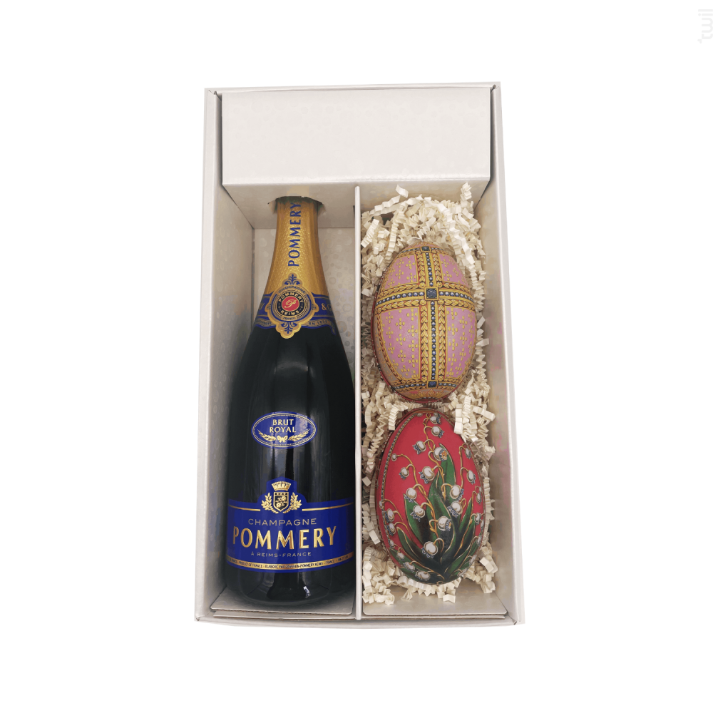 Coffret Cadeau - 1 Brut - 2 Oeufs De Fabergé Champagne Pommery