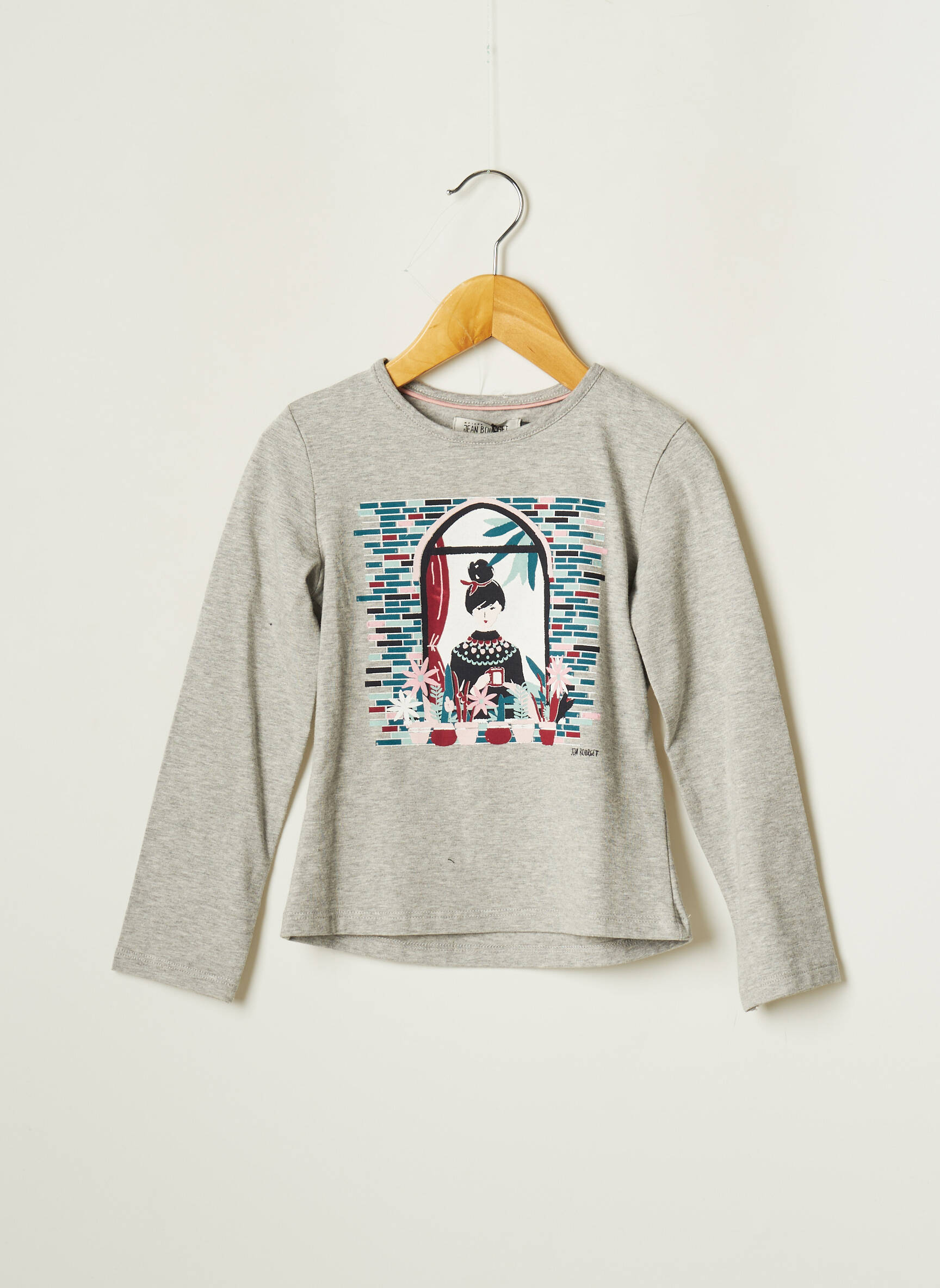 Jean Bourget Tshirts Fille couleur gris