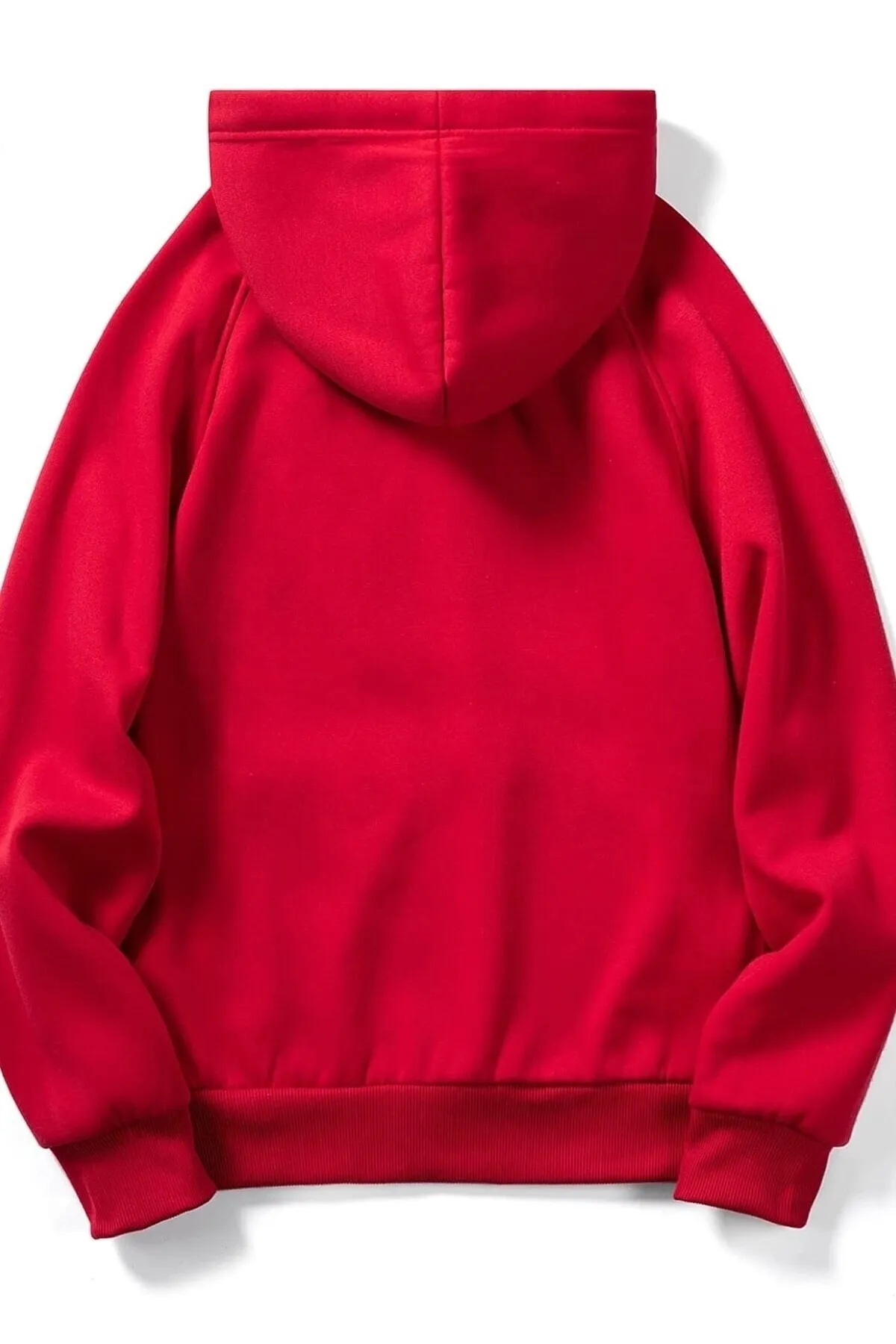 MODAGEN  Unisex-Sweatshirt in Rot mit Rosendetails auf der linken Brustseite