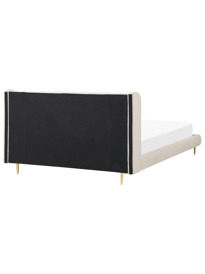 Beliani Doppelbett FORBACH in Beige/Gold - (W) 194 x (H) 106 x (L) 218 cm günstig kaufen onesize