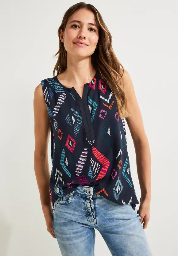 CECIL Multicolor Print Top