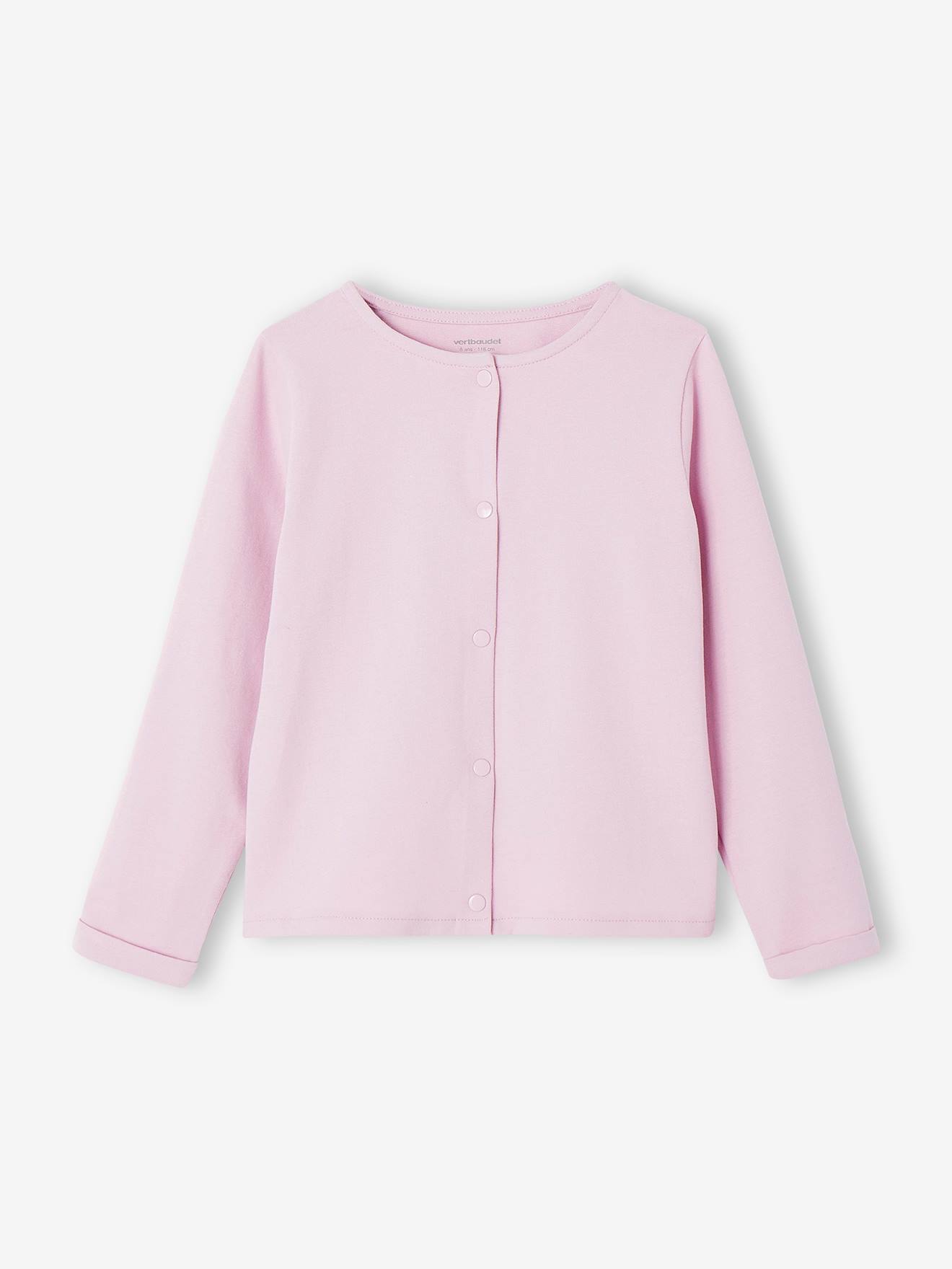 Vertbaudet Mädchen-Set: Kleid + Cardigan Oeko Tex - malve