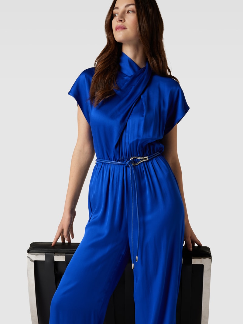 Jumpsuit mit Gürtel Modell 'ATLANTIS' in royalblau