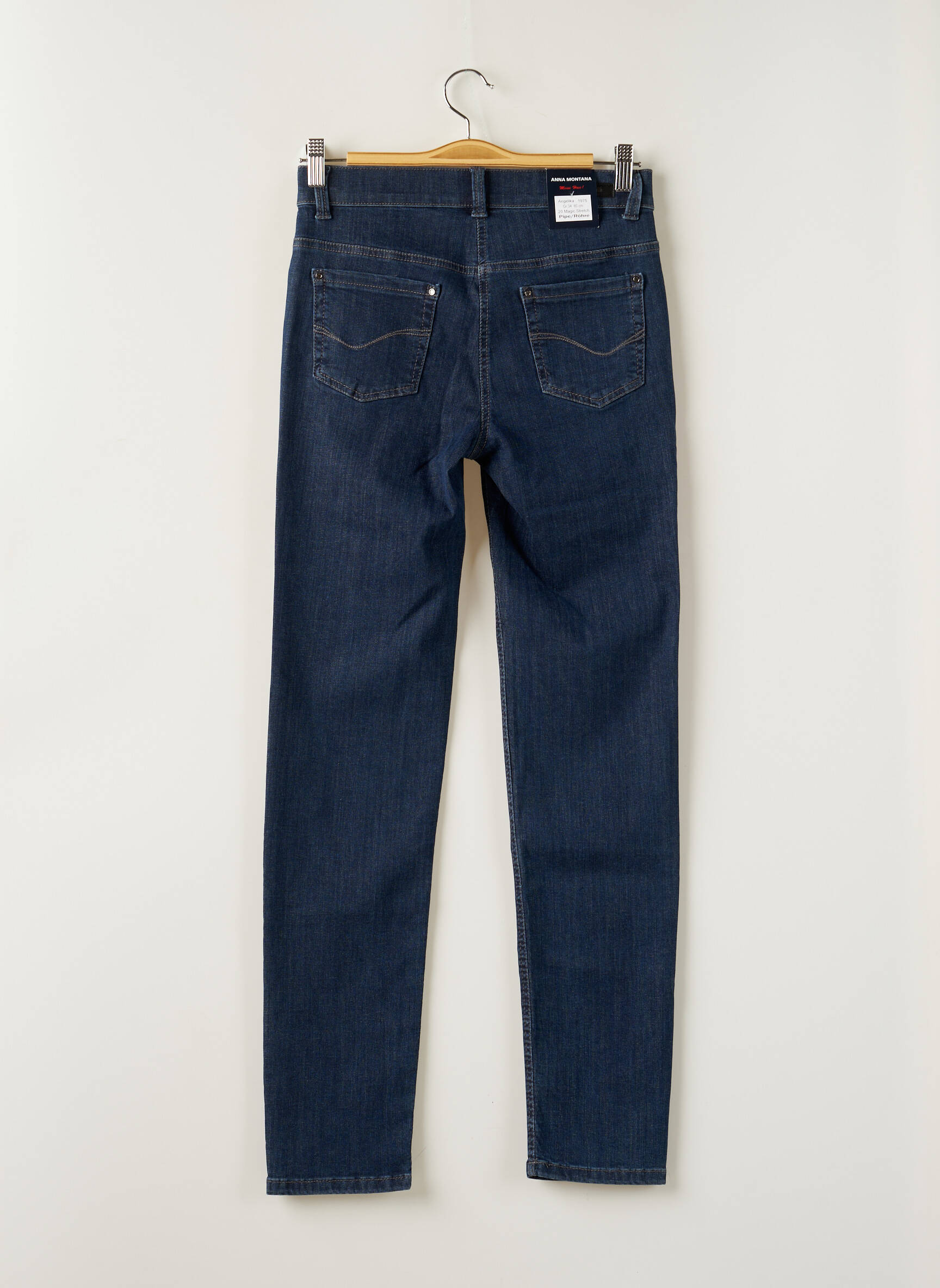 Anna Montana Jeans Coupe Slim Femme couleur bleu
