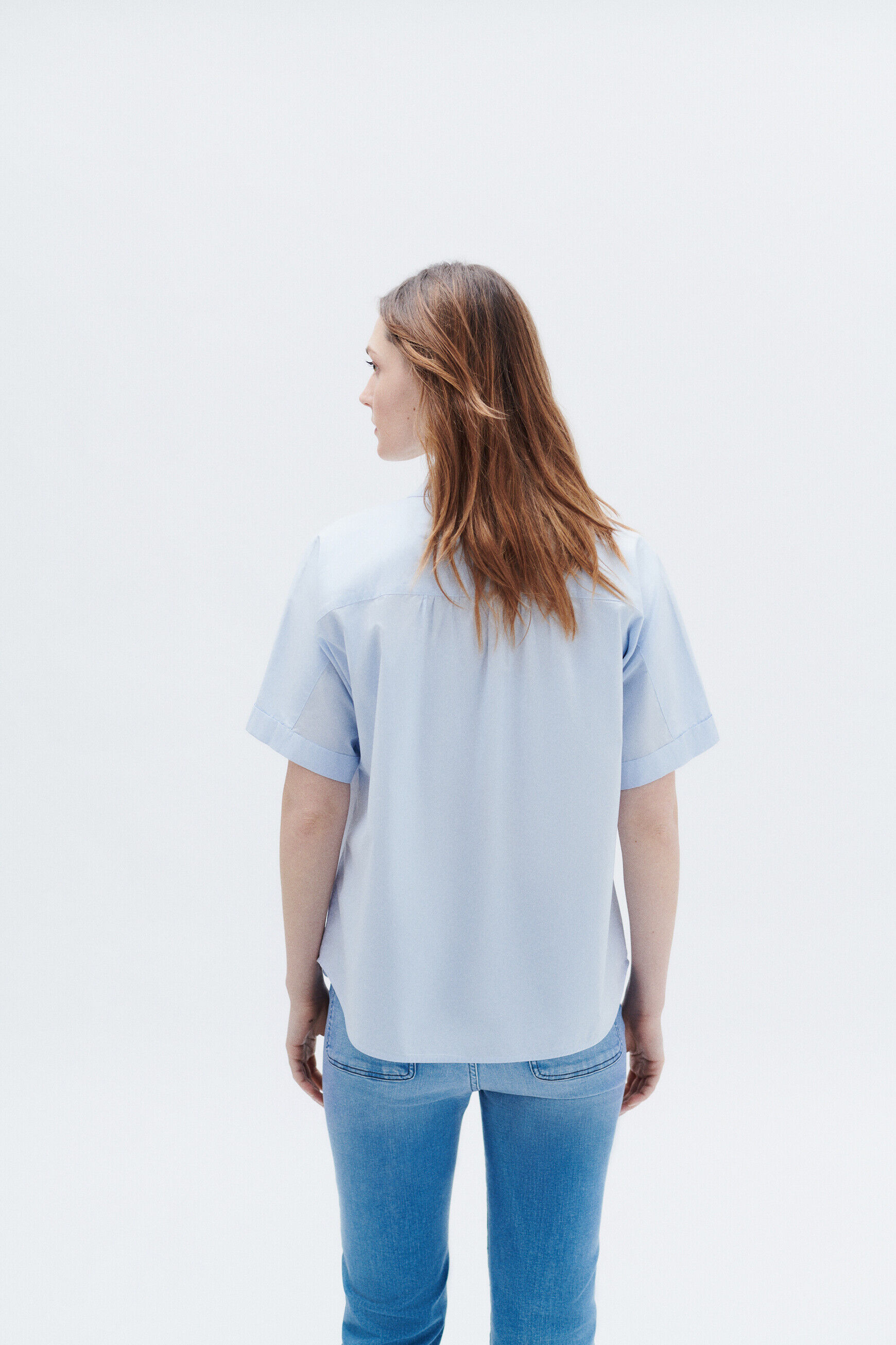 Chemise cado2 bleu ciel femme