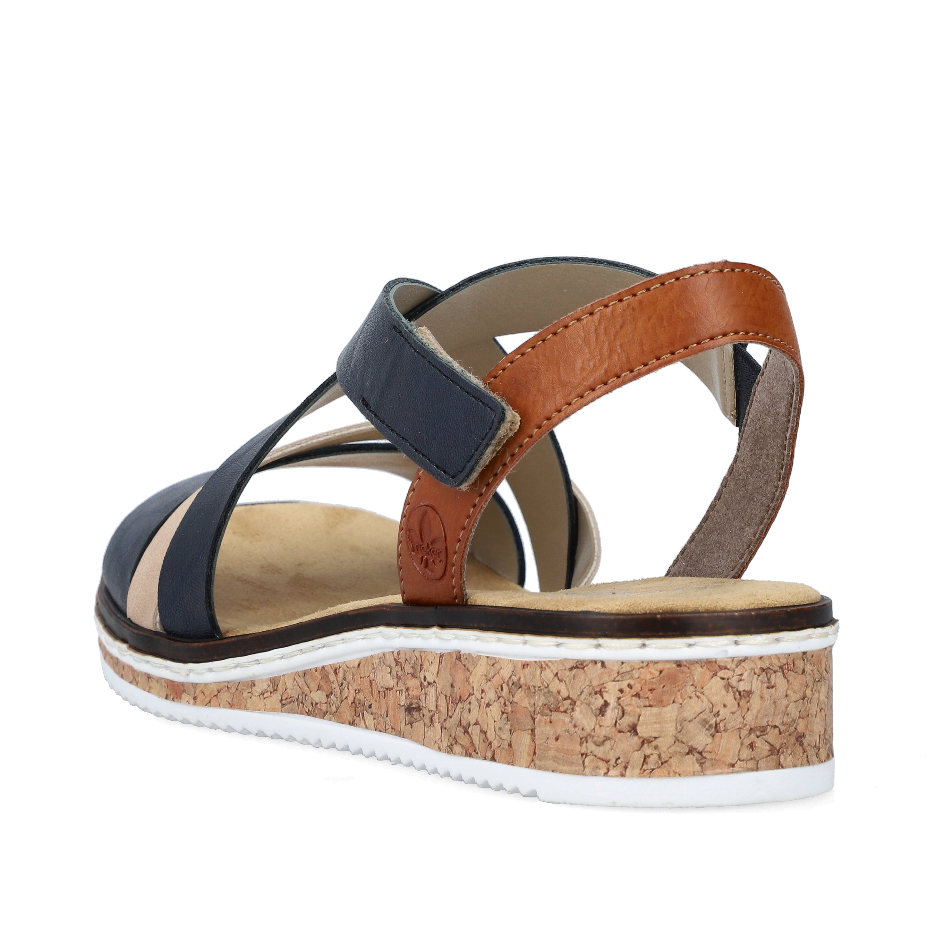 Rieker Damen Keilsandaletten marineblau