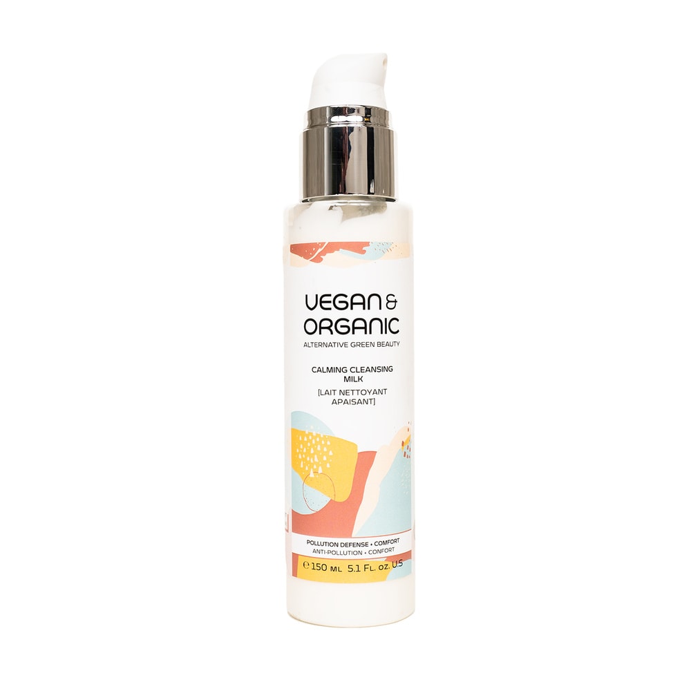 Vegan & Organic CALENDULA FRAIS + COMPLEXE DÉTOX SUPER GREEN LAIT NETTOYANT APAISANT