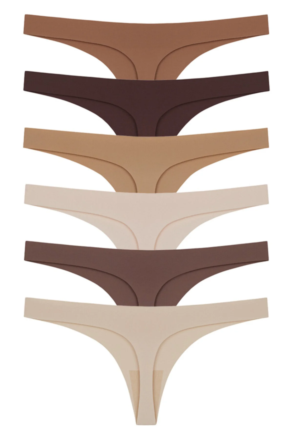 Cottonhill  Lasergeschnittene Damen-Tangas im 6er-Pack
