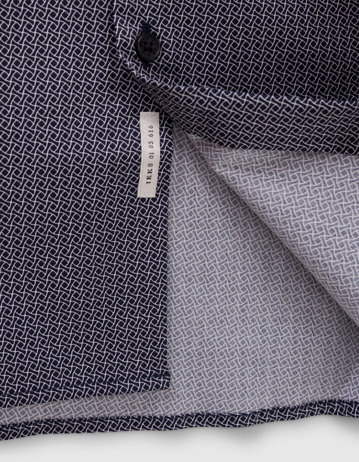 Chemise SLIM marine minimaliste EASY CARE Homme