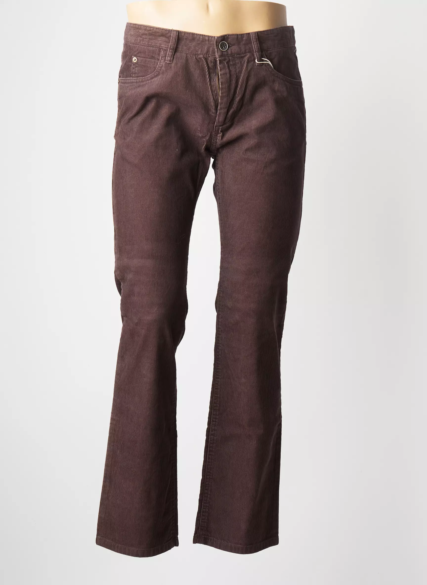 Esprit Pantalons Droits Homme couleur marron