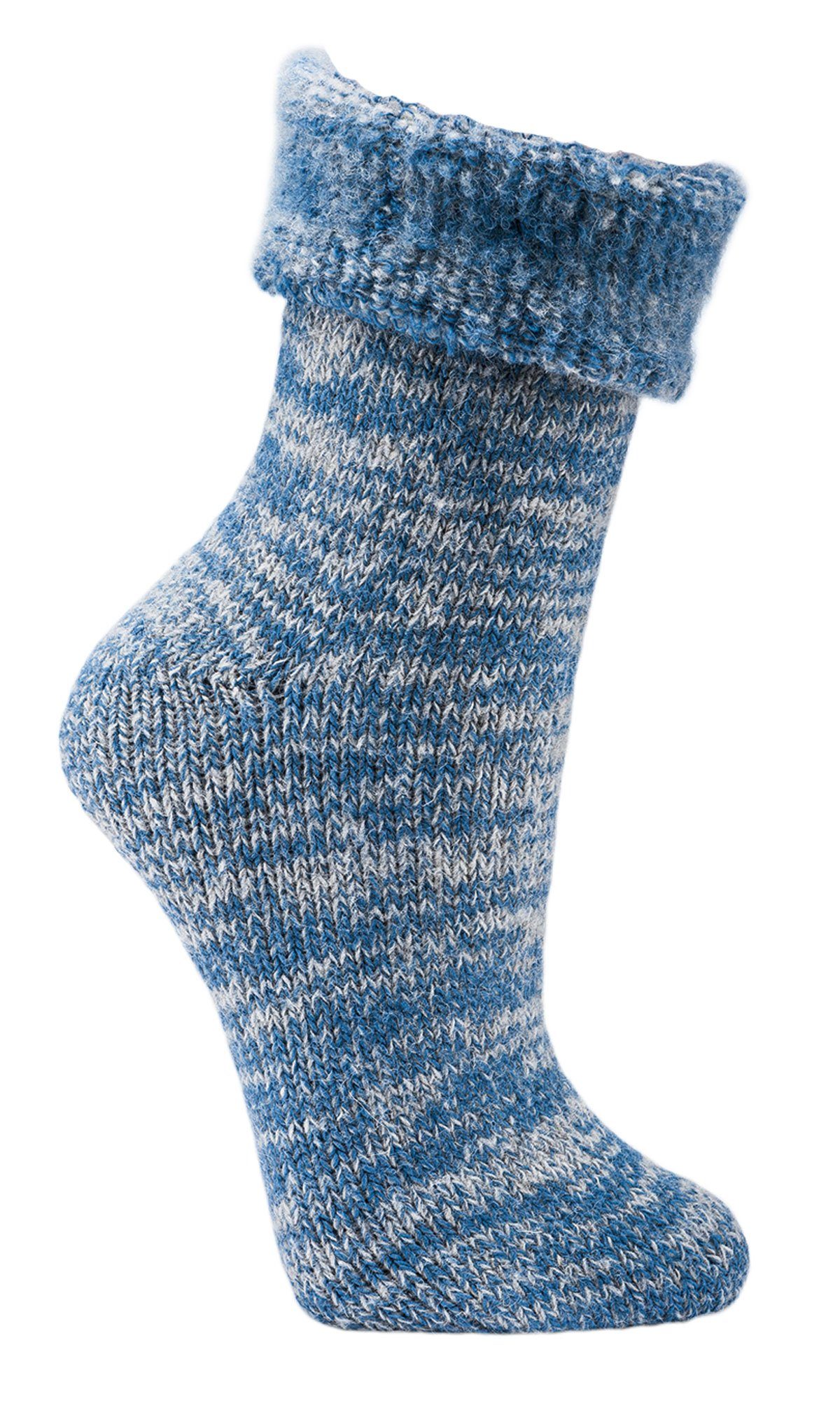Socks 4 Fun Freizeitsocken Extra Warm Schafwollsocken Vollplüsch Futter (1-Paar)