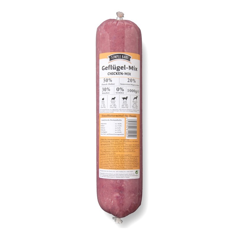 Simple BARF BARF/ Frostfutter Simple BARF Geflügel Mix 24x1 kg